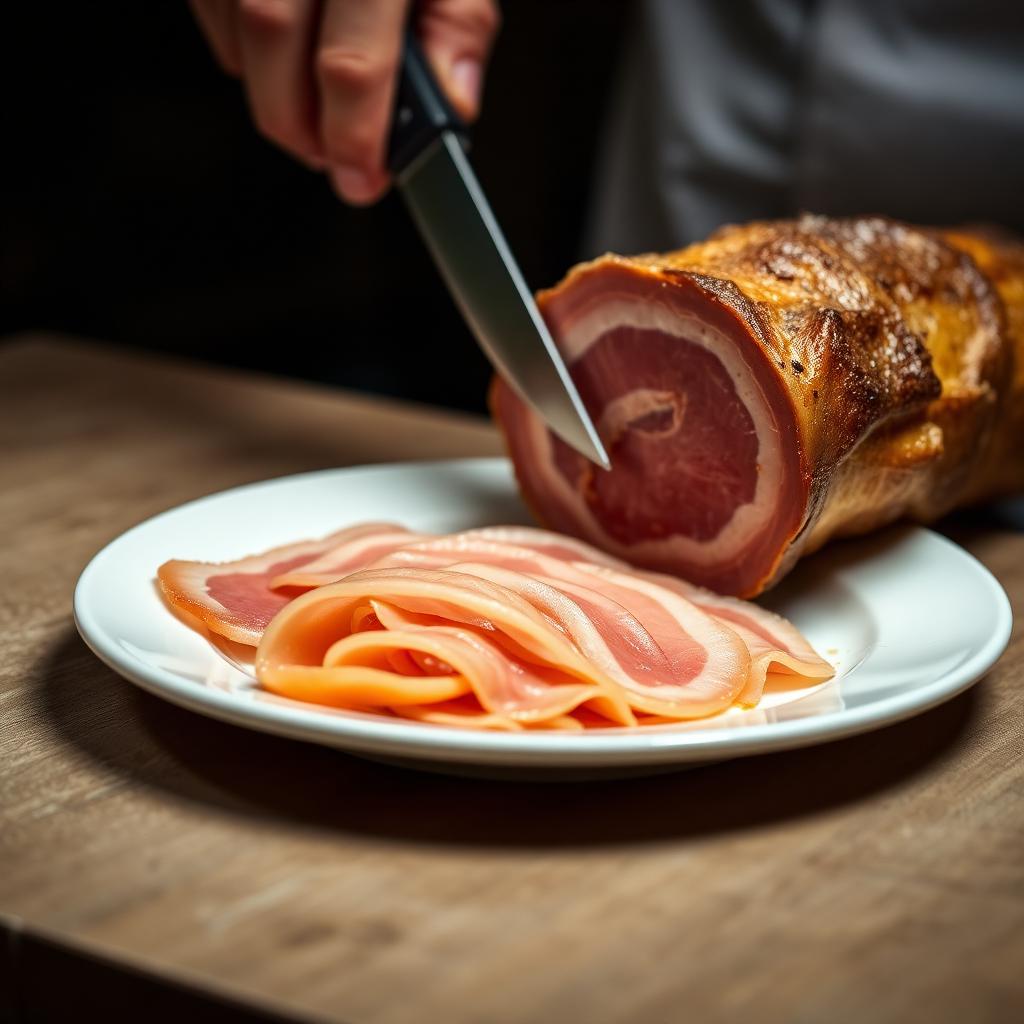 Jamón serrano al corte — Carnicería Carnedona